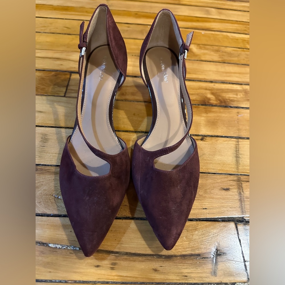 Calvin Klein maroon heels